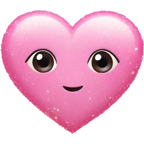 Pinkish heart with little sparkles all around it  emoji