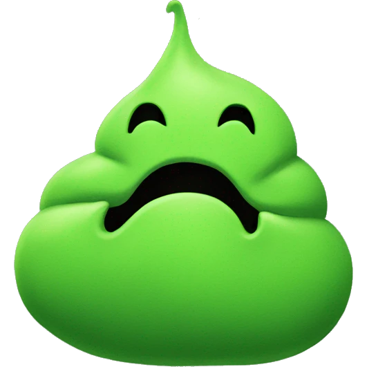 Green poop emoji