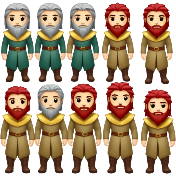 Güneş gözlüklü pantolonlu sarı kırmızı tişörtlü yeşil gözlü mavi saçlı aslan emoji