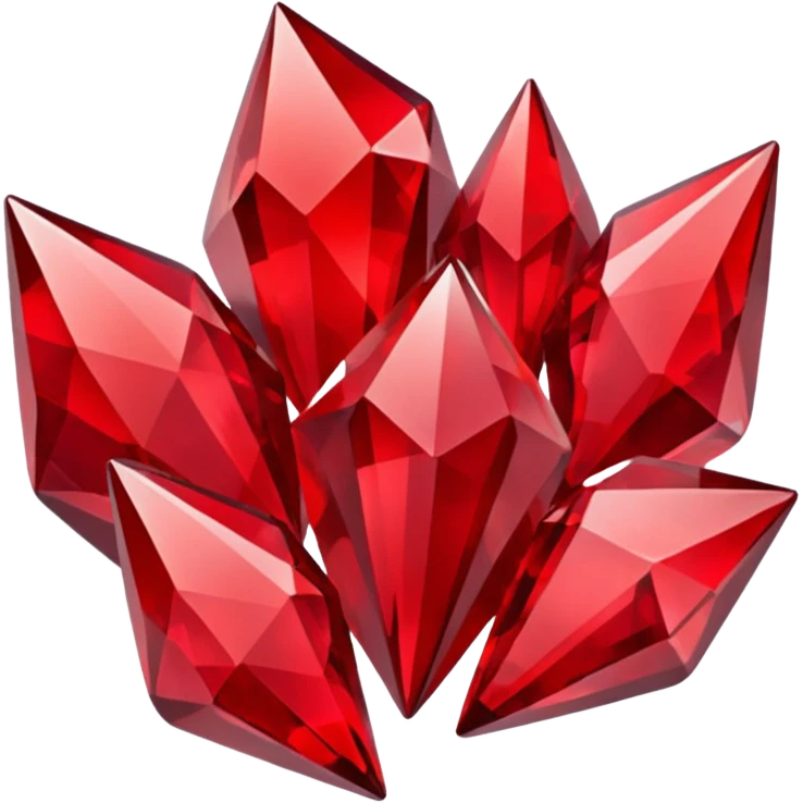 Red crystal group emoji