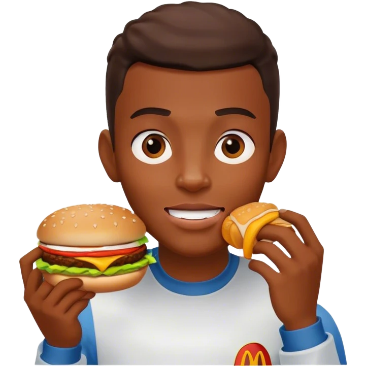 Avatar eating Mcdonald  emoji