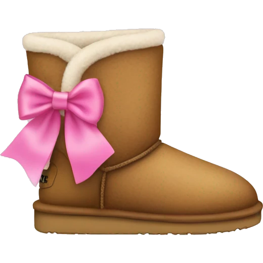 uggs with a pink bow emoji