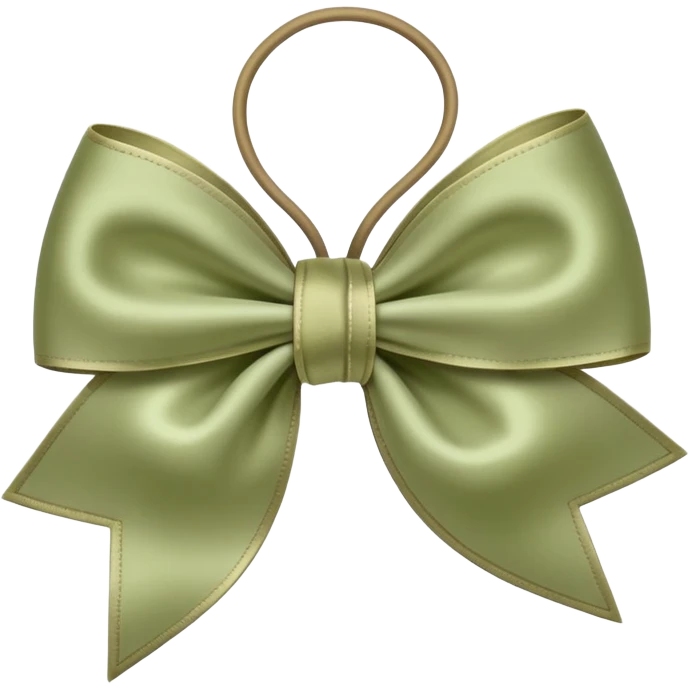 Pale olive bow  emoji