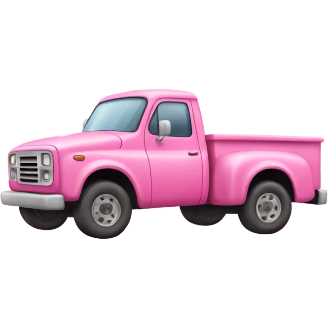 Pink truck emoji