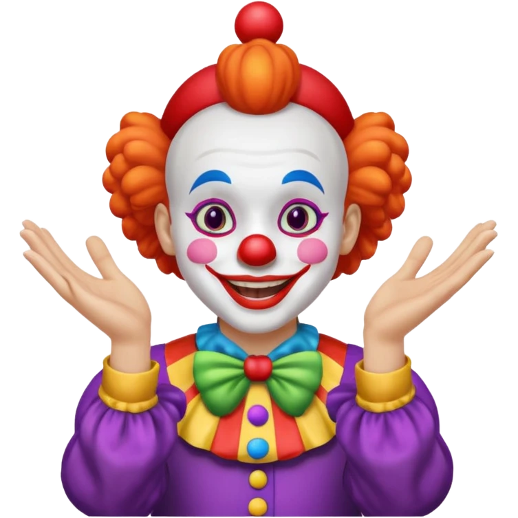 Ein Clown Klatsch jubelnd in die Händen emoji