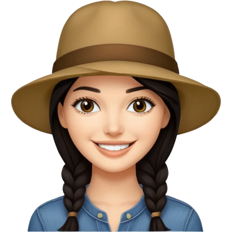 Kendal jenner with hat emoji