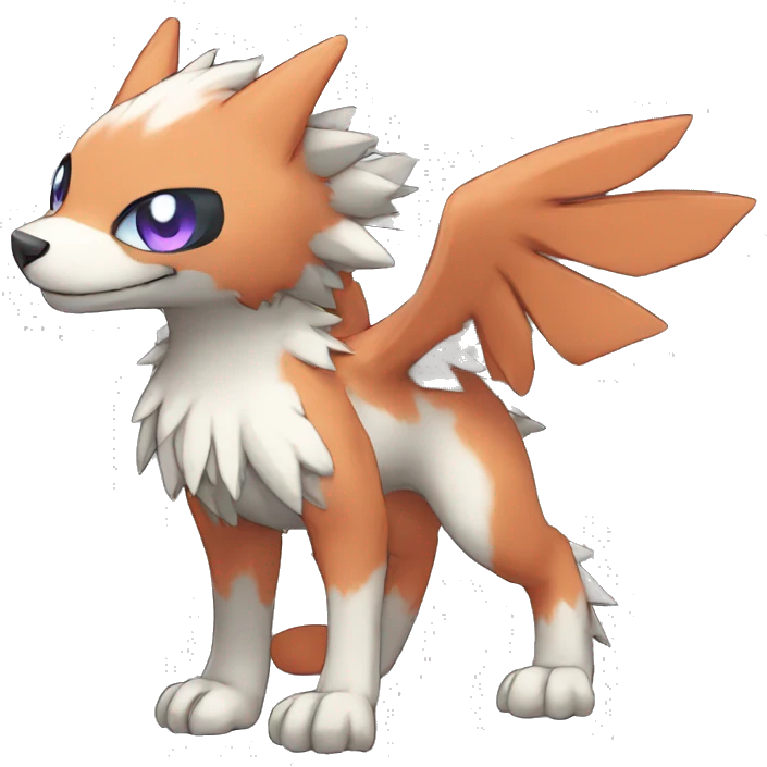 cute kawaii cool edgy Digimon-Fakemon-animal full body emoji