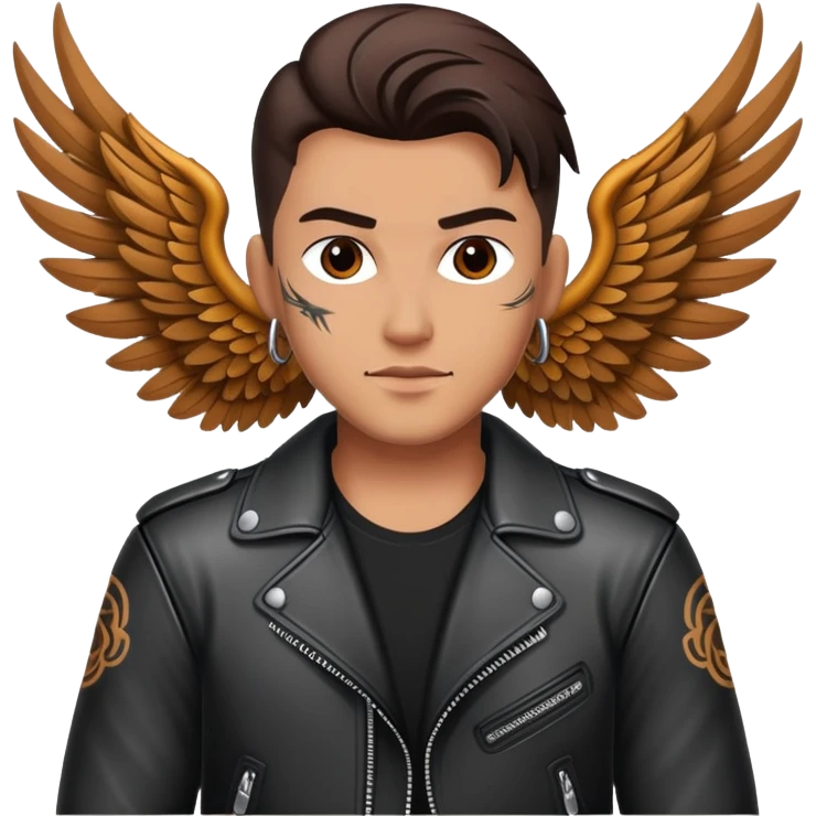 Biker with wings  emoji