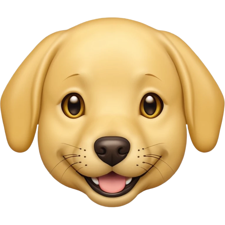 minmalistic Labrador  dog emoji  face emoji
