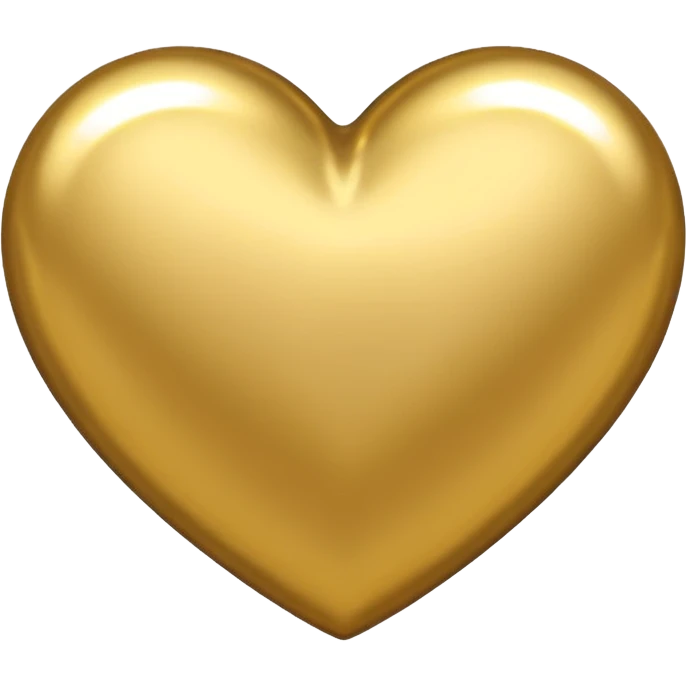 Gold heart  emoji