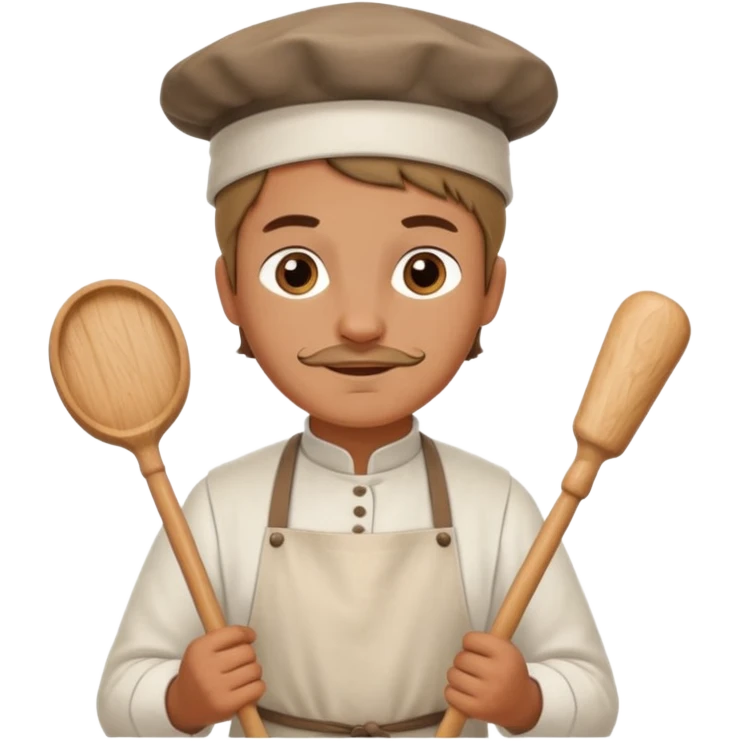baker with rolling pin in Medieval Villagers emoji