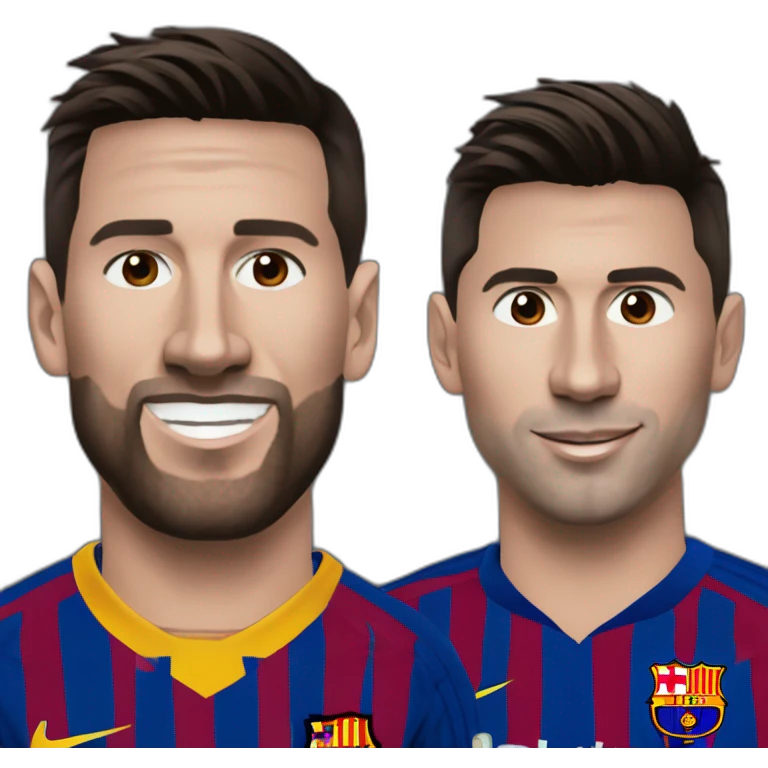 Messi au dessus de Ronaldo emoji