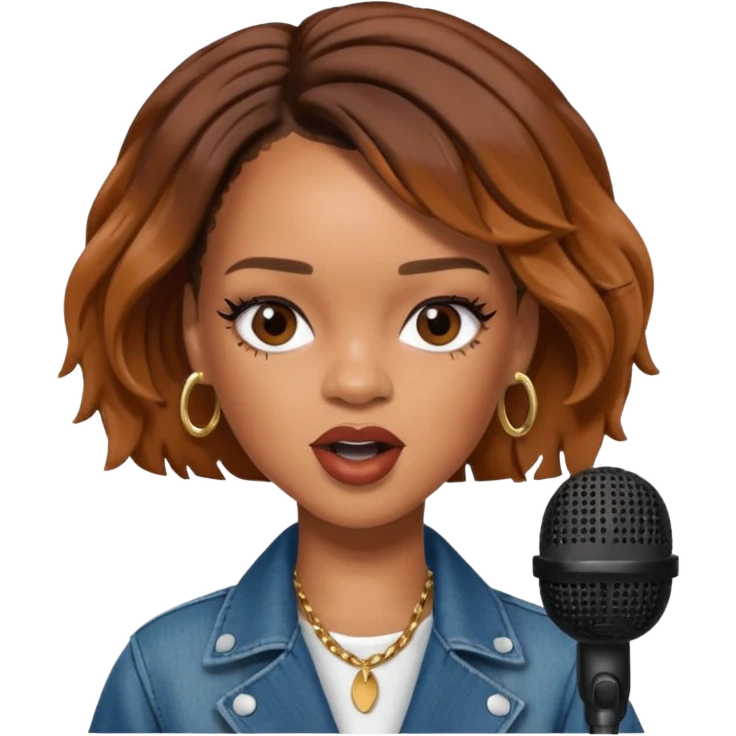 Rihanna singing emoji