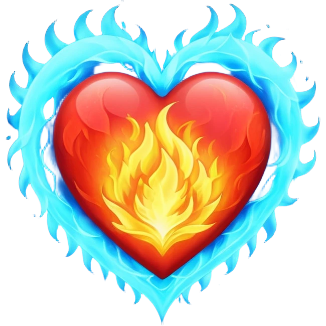 ❤️‍🔥💙 emoji