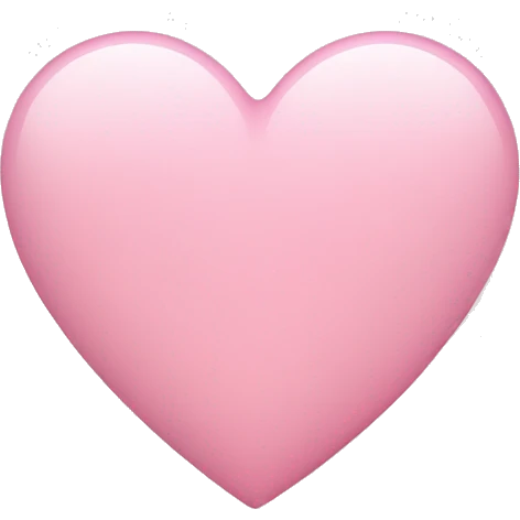 Light pink heart emoji