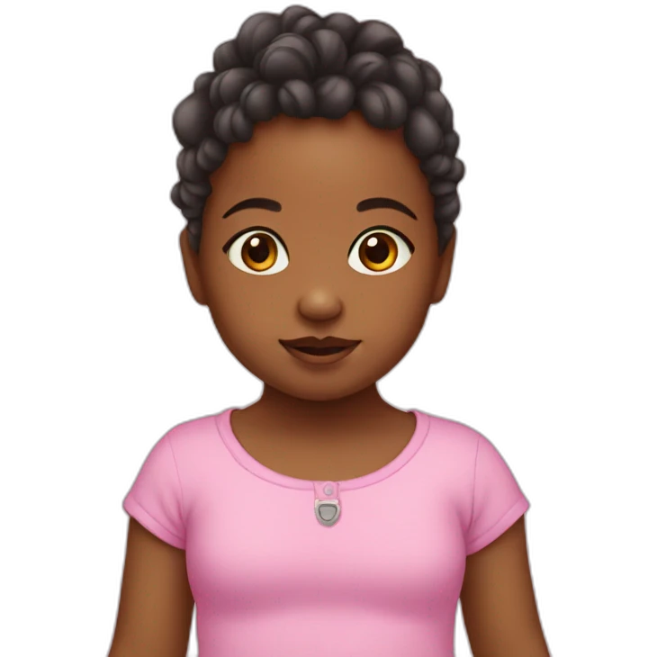 baby girl with locks emoji