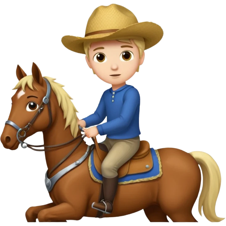 boy on horse emoji