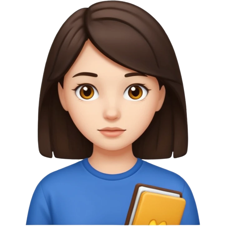 Brunette teenage girl emoji