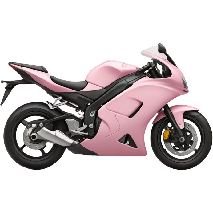 Light pink motobike emoji
