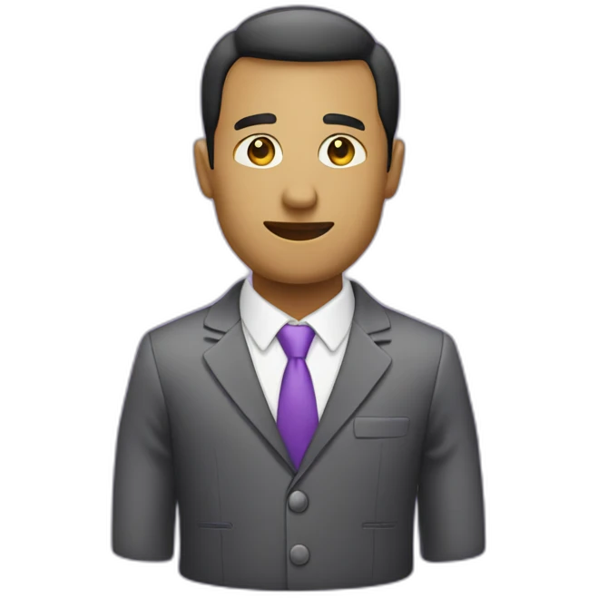 business trip purple icon emoji