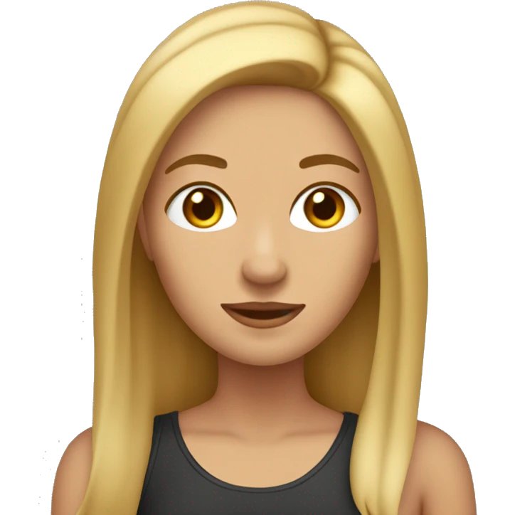 Mujer de cabello rubio oscuro detrás de la oreja  emoji
