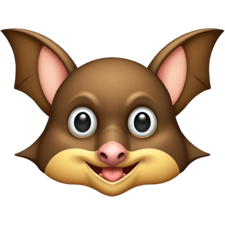 Natürliche Fledermaus ganzkörper emoji