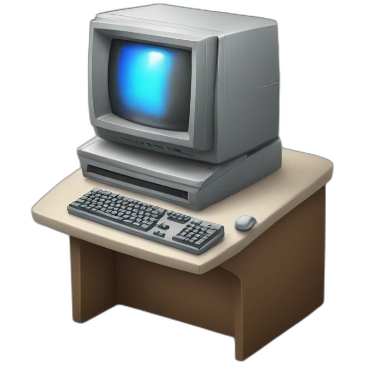 Computer and the game is open there emoji