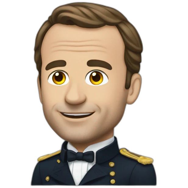 Macron qui rigole emoji