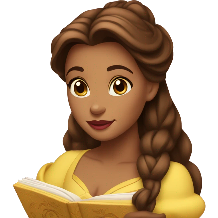 beauty and the beast belle emoji