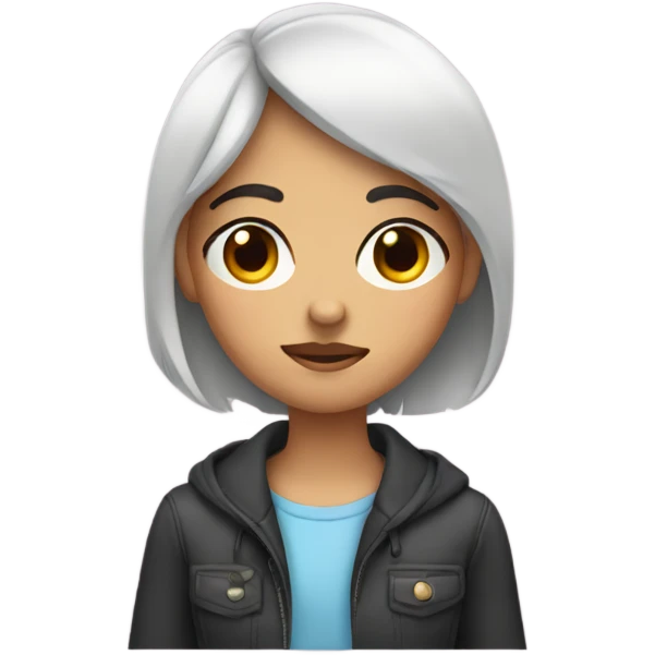 Girl putting one hand on the eye emoji