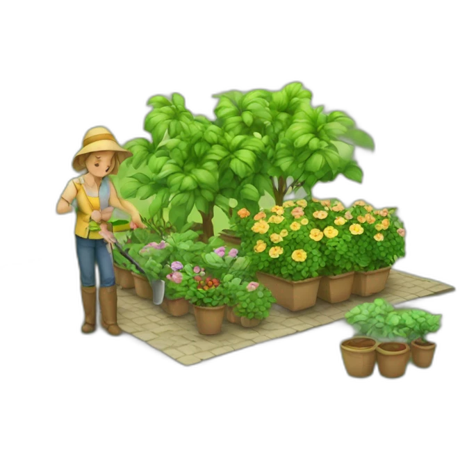 apprentissage jardin emoji