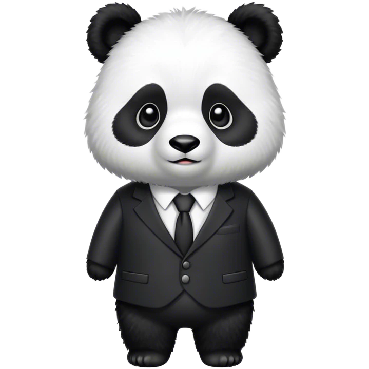 Panda wearing suit emoji