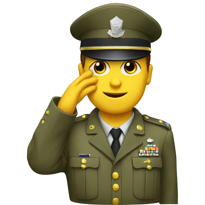 sergeant saluting emoji