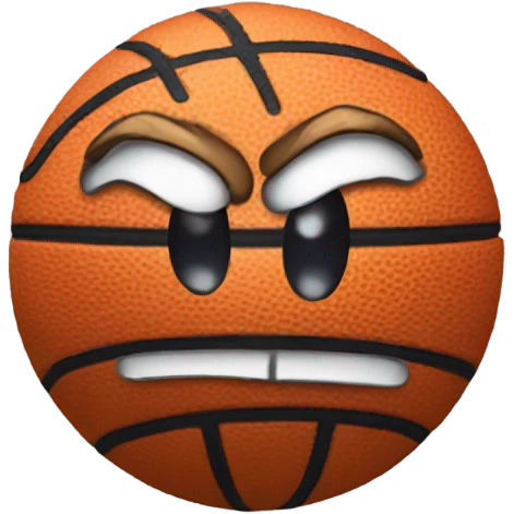 Sad basketball emoji