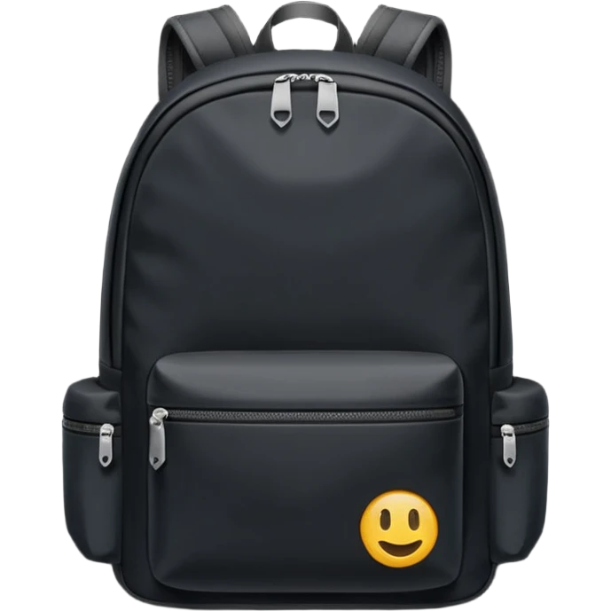 simple black backpack emoji