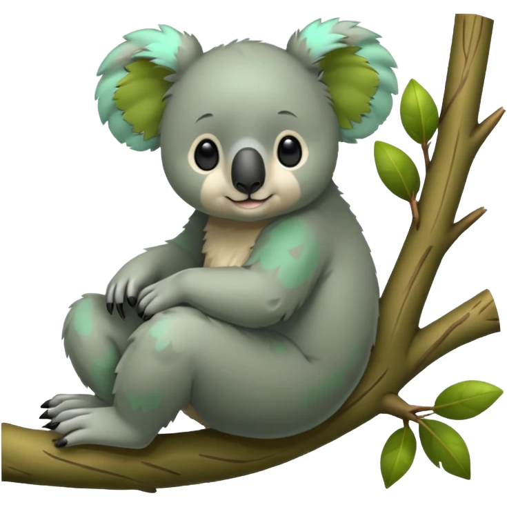 green koala on a tree emoji