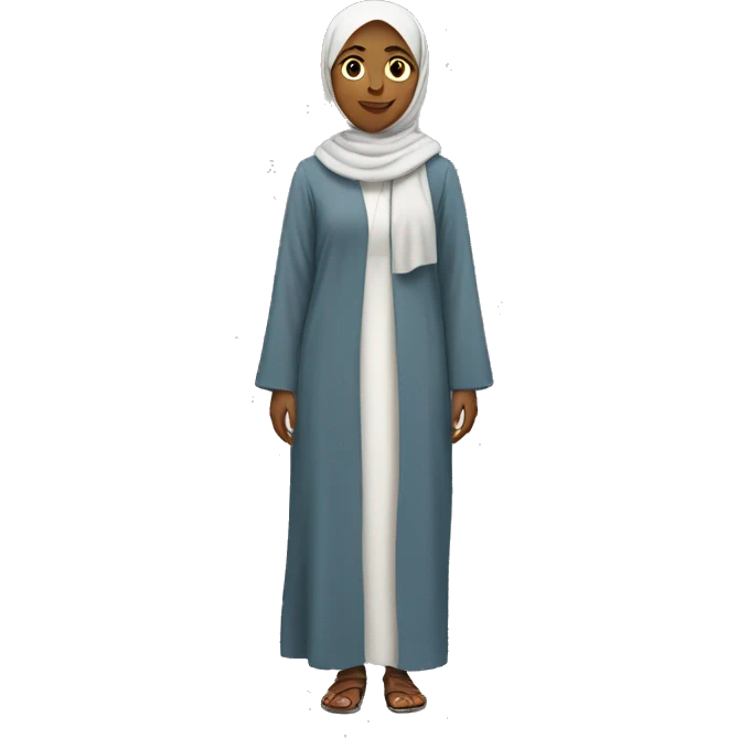 full body Muslim female emoji