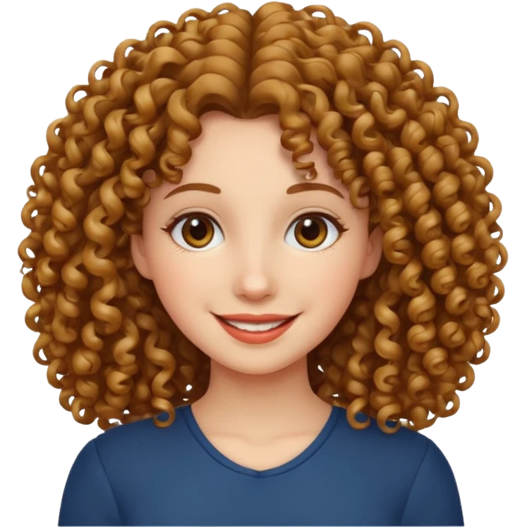 curly hair woman emoji