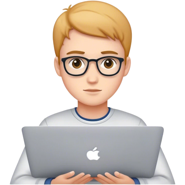 Student with a macbook  emoji