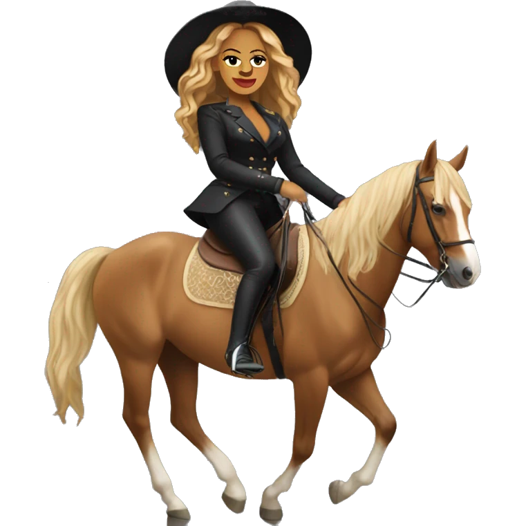 Beyoncé on a horse emoji