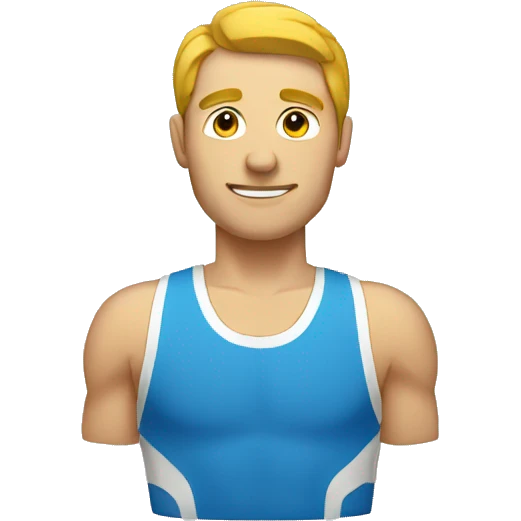 Un homme à la salle de sport  emoji