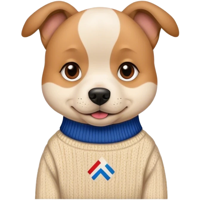 Hund mit AfD Pulli  emoji