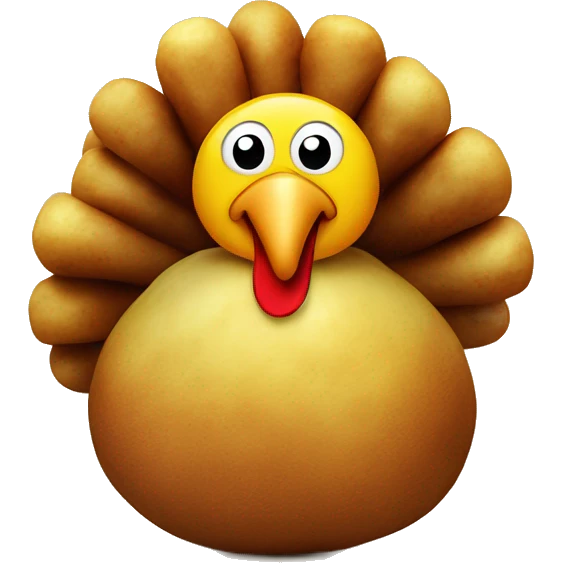Turkey on a potato  emoji