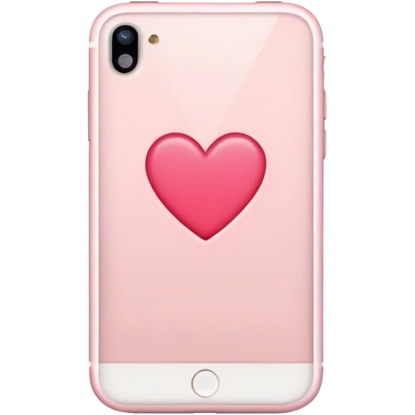 Light pink iPhone heart emoji