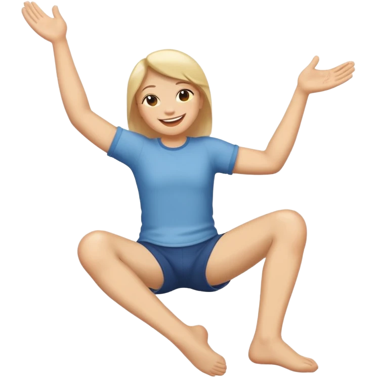 😛 emoji with arm around leg  emoji