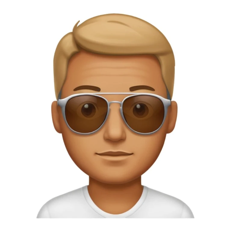 uomo con occhiali da sola emoji