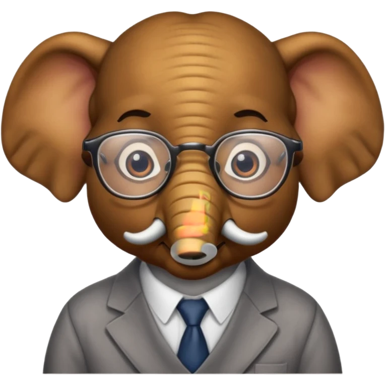 elefante academico emoji