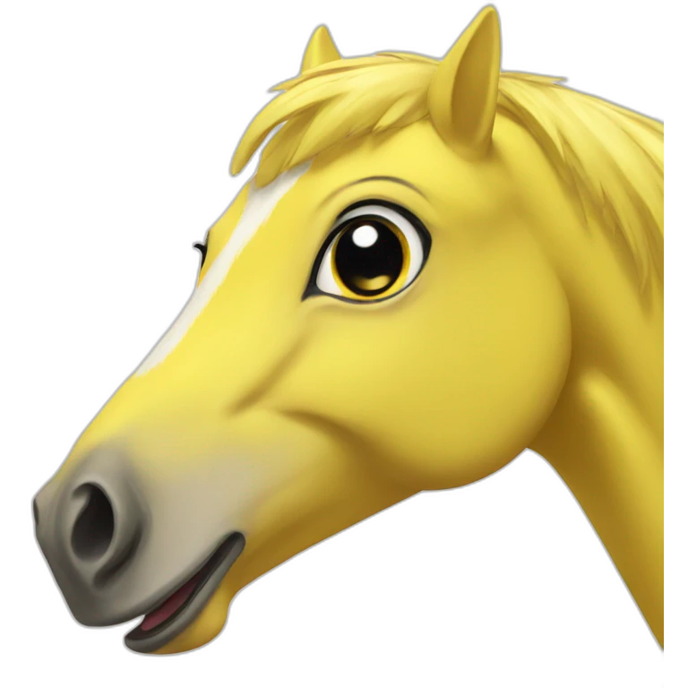 happy yellow bird-horse emoji