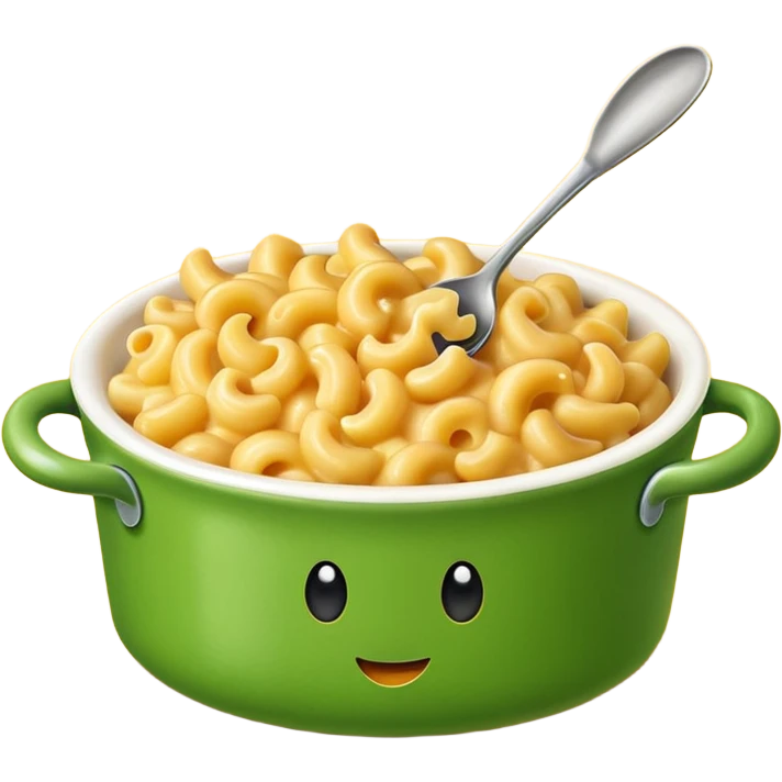 mac and cheese with peas emoji