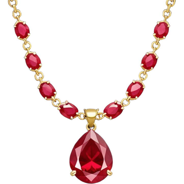 ruby necklace emoji
